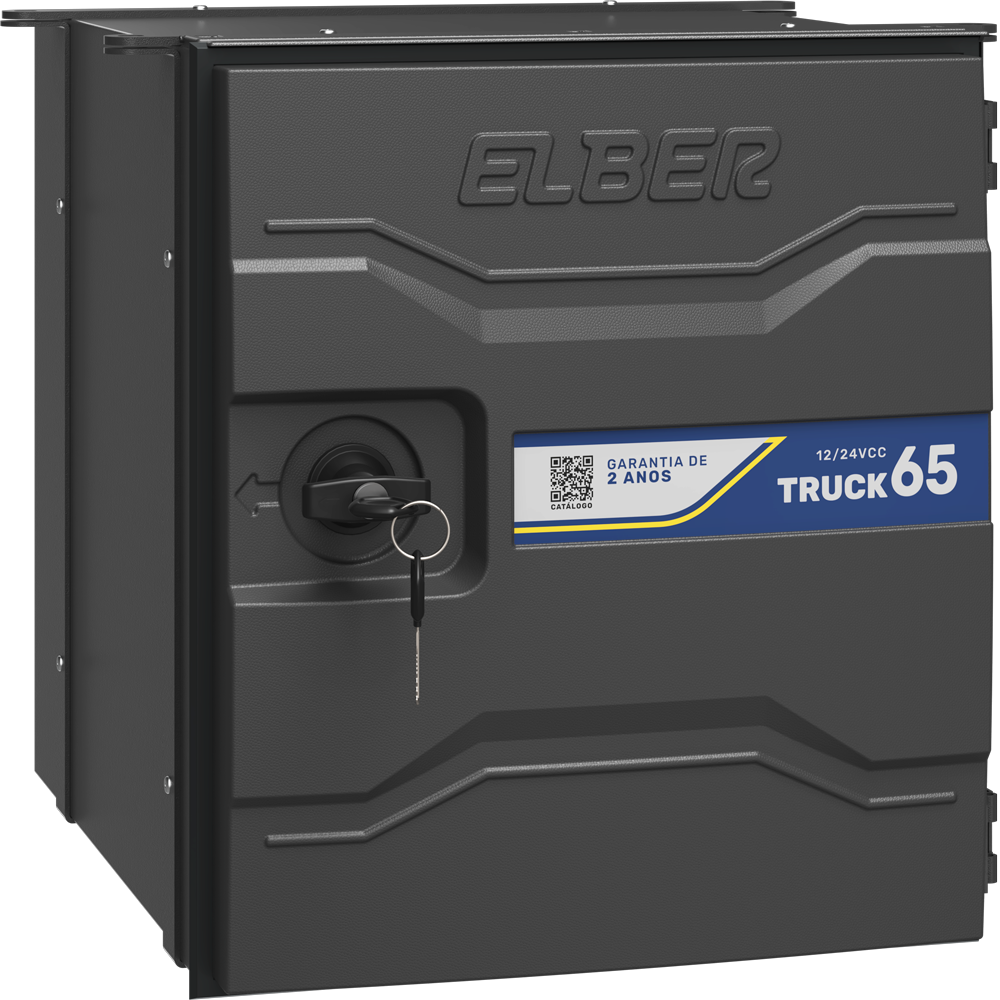 GELADEIRA DE CAMINHÃO 65L 12V 24V COM CONGELADOR (EXTERNA) - ELBER