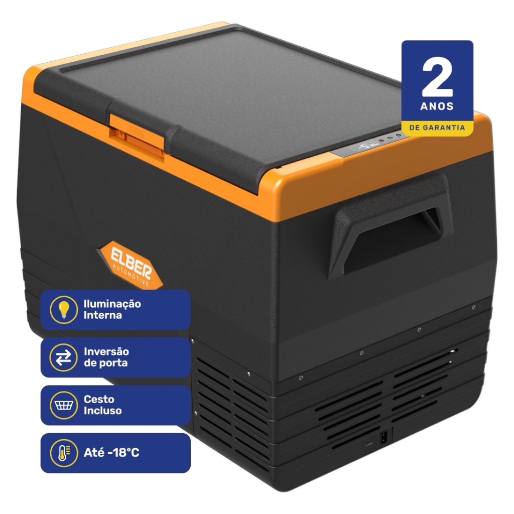 GELADEIRA PORTÁTIL BLACK 65L 12V 24V - ELBER