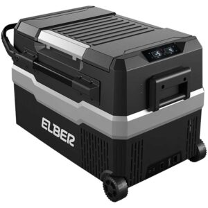 GELADEIRA PORTÁTIL ELBER BLACK 43 PRO DUAL ZONE C/BLUETOOTH + CONVERSOR 110/220V